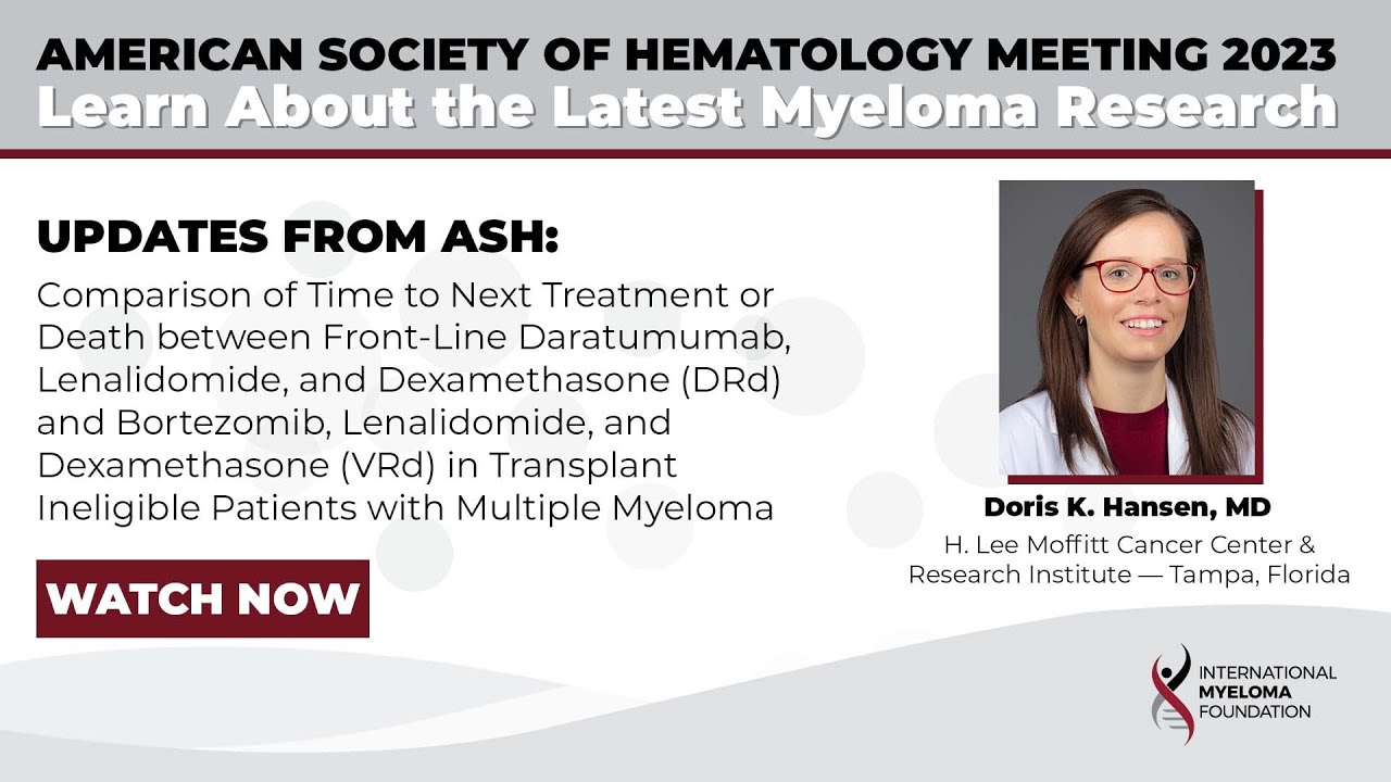 Drd Vs Vrd For Transplant Ineligible Myelomapatients Int L Myeloma Fn